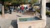 Ein wahres  Schmuckstück in der Dorfmitte von Willmars: Der neugestaltete Platz mit dem Brunnen als Wasserelement, mit Pavillon, Blumen und verschiedenen Sitzgelegenheiten ist ein Bürgerprojekt.