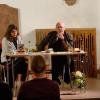 Roman Rausch las in der Alten Kirche Wernfeld aus seinem neuen Krimi "Gallo Rosso". Verlegerin Blanka Stipetic moderierte den Abend.