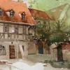 Beim Kunstworkshop mit Janna Liebender-Folz entstehen Bilder von Lieblingsplätzen.