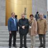 Beim ersten Altbürgermeister-Stammtisch nach längerer Corona-Pause stand nicht nur eine Führung in der neuen Pfarrkirche sondern auch ein Vorstandswechsel auf dem Programm. Im Bild die neuen und alten Vorsitzenden (von links) Michael Geck, Bruno Strobel, Edeltraud Baumgartl und Paul Heuler. Es fehlt auf dem Bild als neues Vorstandsmitglied der im Urlaub weilende Arthur Arnold.