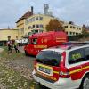 Feuerwehreinsatz in Kreuzwertheim: Ammoniak tritt im Bereich der Junkergasse aus.