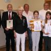Einige der Geehrten (v.l.): Hermann Steigerwald, Alfred Bopp, Lena Becker, Joachim Endres, Ronja Lurz, Paul Schlör, Amy Hörner und Jannik Mohr. Auf dem Bild fehlen Annika Demling, Larissa Gersitz, Birgit Haberkorn, Gebhard Rauch, Elmar Schätzlein und Walter Schätzlein. Sie waren an diesem Tage verhindert.