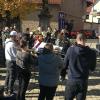 Beste Laune und bestes Wetter beim sonntäglichen Standkonzert der Opferbaumer Musikanten.