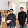 Bei der Übergabe des Kronenkreuzes von links Frau Dekanin Baderschneider, Frau Göb, Frau Hager-Crasser (Pflegedienstleitung Diakoniestation Kitzingen) und Herr Keßler-Rosa.