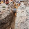 Etliche Infrastruktureinrichtungen pflasterten im August den Weg. Jetzt ist von den umfangreichen Arbeiten im Untergrund nicht s mehr zu sehen. Etliche Infrastruktureinrichtungen pflasterten im August den Weg. Jetzt ist von den umfangreichen Arbeiten im Untergrund nicht s mehr zu sehen.