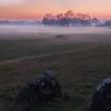 Sonnenuntergang im Nebel