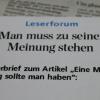 Symbolbild Leserbrief