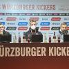 Unterschiedliche Gefühlswelten auf der Pressekonferenz nach der 0:2-Niederlage der Würzburger Kickers gegen Eintracht Braunschweig mit Ex-FWK-Trainer Michael Schiele (rechts).