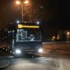 Ein NightLife-Shuttle am ZOB in Tauberbischofsheim:Aufgrund der aktuellen Coronalage wird es vorübergehend keine Nachtfahrten geben.