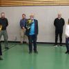 Die neugewählte Vorsitzende Christiane Kerner,  Schatzmeister Dr. Tobias Kießling (wiedergewählt), Schriftführer Sebastian Krämer (neu), scheidender 1. Vorsitzender Dr. Hans-Peter Trolldenier, Kassenprüfer Michael Daut (wiedergewählt),  2. Vorsitzende Dr. Verena Stürmer (wiedergewählt) , komissarische Schulleiterin Konrektorin Anja Frühwirth. Auf Vorschlag der 2. Vorsitzenden wurde H.P. Trolldenier von der Mitgliederversammlung zum Ehrenvorstandsmitglied gewählt.
