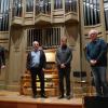 Glücklich über die Erweiterung der Orgel (von links): Orgelbauer Dominik Schindler, Orgelsachverständiger Mark Genzel, Kirchenmusikdirektor Christian Heidecker und Orgelbauer Christoph Schindler. Glücklich über die Erweiterung der Orgel (von links): Orgelbauer Dominik Schindler, Orgelsachverständiger Mark Genzel, Kirchenmusikdirektor Christian Heidecker und Orgelbauer Christoph Schindler.
