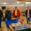 Bei der Spendenübergabe an die Tafel Würzburg in Heidingsfeld: (von links) stellvertretender Vorsitzender FDP Würzburg Land Ralph Scheiner, Leiter Tafel Würzburg Andreas Mensing, Vorsitzender FDP Würzburg Land Wolfgang Kuhl, stellvertretener Vorsitzender FDP Würzburg Land Daniel Schlegel.