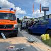 An einem Sonntagnachmittag im Juni ist es in der Frankenwinheimer Straße in Gerolzhofen, an der Kreuzung zum Lohmühlenweg, zu einem Unfall zwischen einem Rettungswagen des BRK und einem Auto gekommen. An einem Sonntagnachmittag im Juni ist es in der Frankenwinheimer Straße in Gerolzhofen, an der Kreuzung zum Lohmühlenweg, zu einem Unfall zwischen einem Rettungswagen des BRK und einem Auto gekommen.
