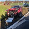 An der Abzweigung nach Dampfach kam es zu einem schweren Unfall. An der Abzweigung nach Dampfach kam es zu einem schweren Unfall.