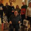 Brachten mehr als 1000 Weihnachtstüten für Hochwasserorpfer ins Ahrtal: (von links) hinten Susanne und Siegfried Verdonk, Dieter Hergenröther, Annette Kießner, Birgit Goltz, Josef Verdonk und Michael Schön, vorne Herbert Weber. Auf dem Bild fehlt Richard Apler.