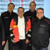  Matthias Ranninger (3.v.l.) verabschiedet sich nach fast 40 Jahren im Malteser Rettungsdienst. Mit ihm im Bild (von links): Rainer Kaufmann (Bezirksgeschäftsführer),Joachim Gold (ehrenamtlicher Stadtbeauftragter), Manuel Schmitt (Schichtleiter),Manfred Kirst (Leiter Rettungsdienst), Dennis Kolbe (stellv. Leiter Rettungsdienst).