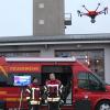 Zur Ausrüstung der Feuerwehr Gerolzhofen gehört nun auch eine Drohne mit hochwertiger Kamera. Die Ausrüstung zum Steuern des Fluggeräts befindet sich im Einsatzleitwagen der Wehr.