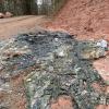 Da war von der mobilen Toilette nur noch ein Häufchen geschmolzenes Plastik übrig.