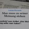 Die Redaktion bekommt auch immer mal Leserbriefe.