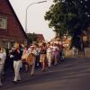 Als die örtliche DJK 1992 in die Bezirksliga aufstieg, gab es einen Festzug durchs Dorf.