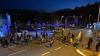 Die Versammlung gegen die Corona-Maßnahmen zog am Montagabend über die Kreuzung an der Alten Mainbrücke in Marktheidenfeld.