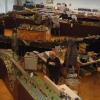 Anlage der Modelleisenbahnfreunde: Teil der Modulstrecke bei der letzten Ausstellung 2019 im Felix-Fechenbach-Haus.
