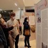 Die Gäste zeigten großes Interesse an der Ausstellung, hier vor den Rollups "Die Entwicklung der Verkehrswege – Eisenbahn und Straßenverkehr". Die Gäste zeigten großes Interesse an der Ausstellung, hier vor den Rollups "Die Entwicklung der Verkehrswege – Eisenbahn und Straßenverkehr".