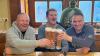 Drei der siegreichen vier Spieler des TV Ochsenfurt, Abteilung Tischtennis (v.l.): Peter Herbst, Friedrich Binder und Andreas Stark. Auf dem Bild fehlt Dietmar Weger.