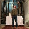 Probe für die Aufführung von "Ich, Judas" in der Pfarrkirche in Prappach: Detlef Hauck schlüpft in die Rolle der biblische Figur, die als Verräter in die Geschichte einging.
