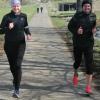 Gut gelaunt unterwegs waren Michaela Freudenstein und Daniel Straub mit einem ordentlichen  Sportprogramm "radeln, laufen, radeln" unterwegs.