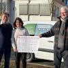 Im Bild ( von links): Werner Ziegler, Marlene Ziegler und Hans-Berthold-Wiegand (Schatzmeister der Würzburger Kindertafel)