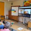 Mit Schwester Oksana auf dem Bildschirm kam die Ukraine den Lehrkräften und den Jugendlichen der Mittelschule Gaukönigshofen ganz nah.