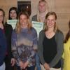 Gruppenbild mit Damen: Im Spielmannszug Wiesenbronn wurden gewählt oder geehrt (von links): Christina Dennerlein, Christina Lechner, Ayla Polat, Barbara Schleyer, Svea Rabovsky, Johanna Bader und Karola Gartmann.