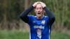 Zum Haare raufen: ETSV-Spieler Julius Herrmann, in der Winterpause vom Landesligisten FT Schweinfurt gekommen, kann es kaum glauben, wie viele Chancen seine Mannschaft im Heimspiel gegen den SV Maidbronn vergab. Dennoch setzte sich der "Blaue Adler" knapp durch.