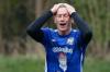 Zum Haare raufen: ETSV-Spieler Julius Herrmann, in der Winterpause vom Landesligisten FT Schweinfurt gekommen, kann es kaum glauben, wie viele Chancen seine Mannschaft im Heimspiel gegen den SV Maidbronn vergab. Dennoch setzte sich der "Blaue Adler" knapp durch.