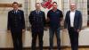 Von links: KBI Thomas Graumann, Kommandant Sebastian Karl, neuer Stellvertretender Kommandant Jochen Krämer, Bürgermeister Tobias Seufert.