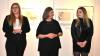 Eva Warmuth eröffnete die Ausstellung gemeinsam mit Anna-Lena Brehm (links) und Pia Andres (rechts). Eva Warmuth eröffnete die Ausstellung gemeinsam mit Anna-Lena Brehm (links) und Pia Andres (rechts).