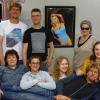 Im Bild (von links) Jakob Haaf, Jochen Grieb und Simone Hasselmann (vordere Reihe von links) Marion Breunig, Anja Valentin, Leonie Stabnow, Josephine Kamionka und Stefan Mark.