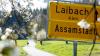 Von Assamstadt geht es in den Wald richtung Laibach.