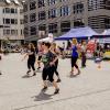 Die Zumba-Gruppe Heuchelhof in Aktion während des 11. Gesundheitstags 2018.