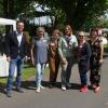 Die Künstlerinnen Kerstin Geyer, Ingrid Schamberger und Simone Ludwig-Speth waren mit Bürgermeister Oliver Schulze, Helga Jurisch (Gleichstellungsbeauftragte) und Ursula Weidinger (Schweinfurter Mainbogen) begeistert vom Verlauf der Ausstellung in Sennfeld.