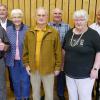 Langjährige Mitglieder wurden vom VdK-Vorstandsteam des Ortsverbands Sulzheim geehrt. Im Bild (von links): Norbert Flammersberger (bisheriger Vorsitzender), Franz-Josef Schmitt, Bürgermeister Jürgen Franz Schwab, Marga Schäfer, Horst Kaufer, Reinhold Bördlein, Irene Fuchs (neue Vorsitzende), Felix Leibold (langjähriger Kassier) und Kurt Mergler.