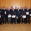 Die Jubilare, die für 40 Jahre aktiven Dienst ausgezeichnet wurden.