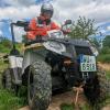 Mit den Blaulicht-Quad über Hindernisse Mit den Blaulicht-Quad über Hindernisse