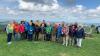 Wandergruppe auf der Wasserkuppe.