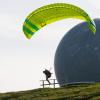 Beim Paragliding Worldcup auf der Wasserkuppe.