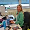 Jugendsozialarbeiterin Anna Wagner in ihrem Sprech-und Arbeitszimmer in der Realschule in Gerolzhofen.