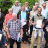 Die goldene Ehrennadel gab es für etliche Mitglieder, die dem Verein 50 Jahre die Treue halten. Manche hatten Vertreter geschickt, die für sie die Ehrung entgegennahmen.