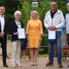 Ehrung für besondere Verdienste um den Verein (von links): Hannes Kristmann, Karin Kristmann, Tamara Bischof, Erich Müller und Dietmar Riedel. Ehrung für besondere Verdienste um den Verein (von links): Hannes Kristmann, Karin Kristmann, Tamara Bischof, Erich Müller und Dietmar Riedel.