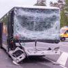 Zu einem schweren Verkehrsunfall mit einem Bus kam es am Montagmorgen auf der B22 von Strullendorf in Richtung Bamberg.